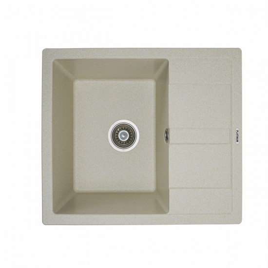 Гранітна мийка для кухні Platinum 5851 ARIA матова Пісок  фото № 2