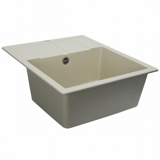 Гранітна мийка для кухні Platinum 5851 ARIA матова Пісок  фото № 5