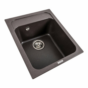 Гранітна мийка для кухні Platinum 4050 KORRADO матовий Гренадін