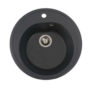 Гранітна мийка для кухні Platinum 510 LUNA матова Антрацит