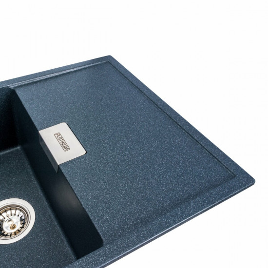 Гранітна мийка для кухні Platinum 8650 DIAMOND матова (антрацит) Зображення №3 Гранітна мийка для кухні Platinum 8650 DIAMOND матова (антрацит) фото № 3