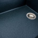 Гранітна мийка для кухні Platinum 8650 DIAMOND матова (антрацит) фото №5