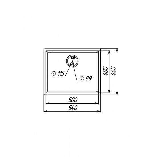Гранітна мийка для кухні Platinum 5444 OASIS матовий Титан  фото № 8
