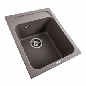 Гранітна мийка для кухні Platinum 4050 KORRADO матова Дюна