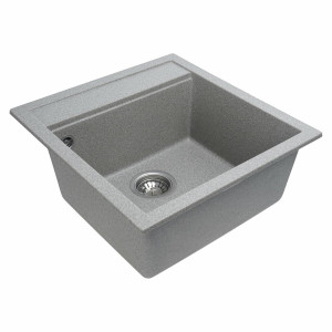 Гранітна мийка для кухні Platinum 5149 FIESTA матова Сіра