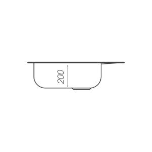 Гранітна мийка для кухні Platinum 4050 KORRADO матова Карамель