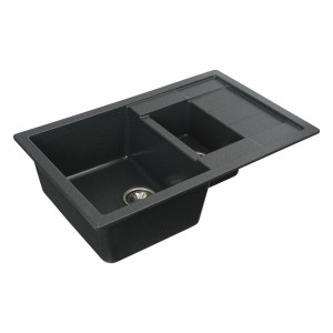 Гранітна мийка для кухні Platinum 7850W TOSKANA матова Антрацит