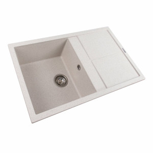 Гранітна мийка для кухні Platinum 7950 Selena матова Топаз