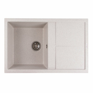 Гранітна мийка для кухні Platinum 7950 Selena матова Топаз