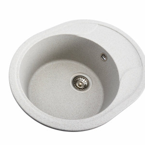 Гранітна мийка для кухні Platinum 5847 ONYX матова (топаз)