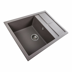 Гранітна мийка для кухні Platinum 6550 LOTOS матова Дюна