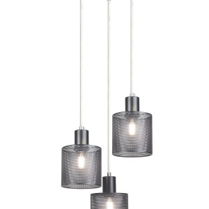 Люстра підвісна VALESO LP9680 BK чорна на 3 плафони