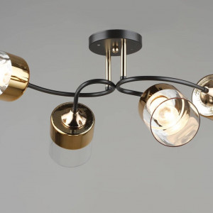 Люстра стельова Sirius B N5984/4 COFFEE+FGD на 4 плафони