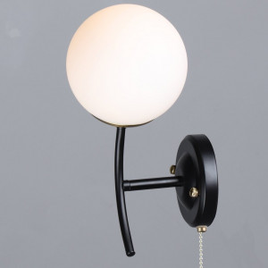 Бра B N6612/1W BK+COP