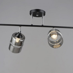 Люстра B K2286/4 BK+CH (Чорний + Хром)