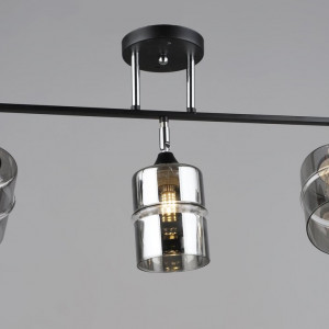 Люстра B K2286/3 BK+CH (Чорний + Хром)