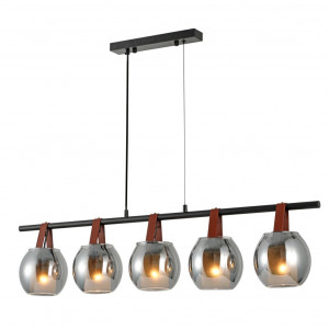 Люстра підвісна в стилі лофт G 321028/5 Matte Black