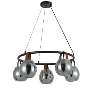 Люстра підвісна в стилі лофт G 321029/5 Matte Black