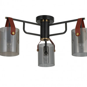 Люстра в стилі лофт на 3 плафони G 321036/3 Copper+Matt black