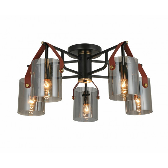 Люстра стельова G 321036/5 Copper+Matt black Зображення №1 Люстра стельова G 321036/5 Copper+Matt black фото № 1