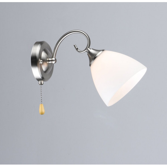 Бра настінне N6681/1W (Нікель) фото № 1