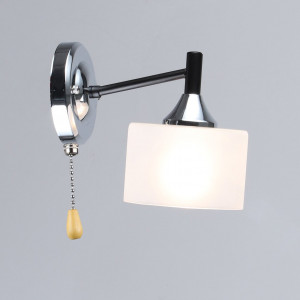 Бра A4412/1W Чорний+Хром