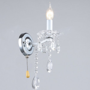 Бра класичне A4461/1W білий+хром