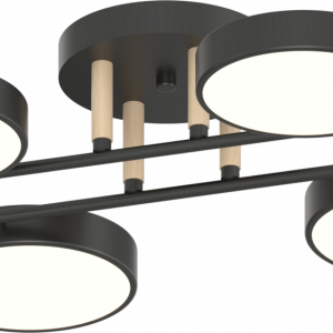 Люстра Valeso XI3322-4 чорний+дерево