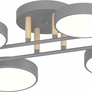 Люстра Valeso XI3322-4 сірий+дерево