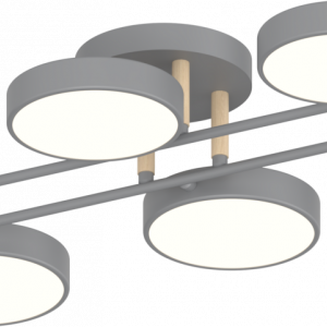Люстра Valeso XI3322-6 сірий+дерево