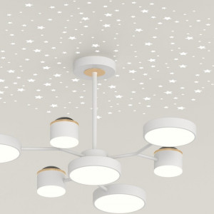 Стельовий світильник XI3347-7 Білий + Золото