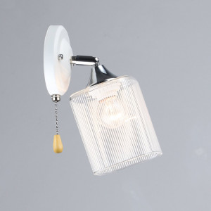 Бра N6605/1W Білий + Хром