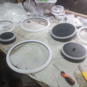 У1 N 3836 black 120*590*45, 56W*2, 2кольори***889