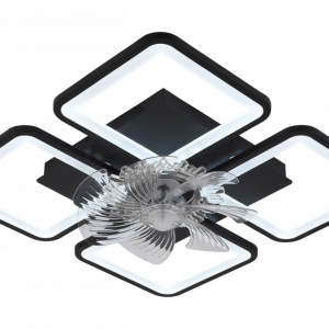 Стельовий світильник-вентилятор YZD5007-Fan (Чорний)