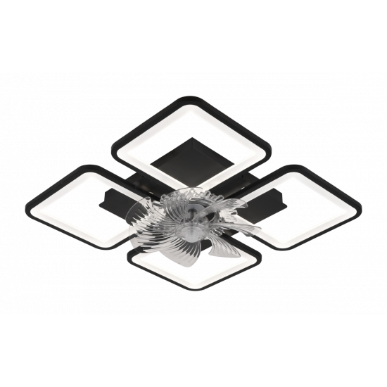 Стельовий світильник-вентилятор YZD5007-Fan (Чорний)  фото № 5