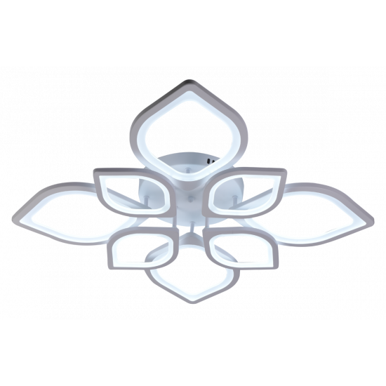 Стельова світлодіодна люстра 6132-8 (Білий)  фото № 5