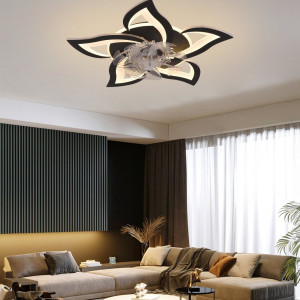 Стельовий світильник-вентилятор YZD5005-Fan (Чорний)