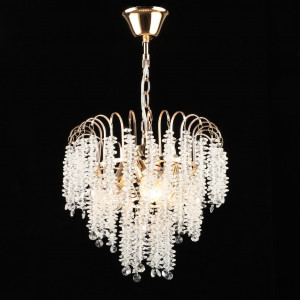 Люстра підвісна кришталева E2689/3, Золото