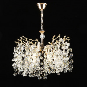 Люстра підвісна кришталева E2705/6, Золото