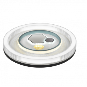 Світлодіодна пристельова люстра 2H-004, Білий+Чорний