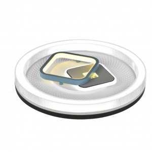 Світлодіодна пристельова люстра 2H-005, Білий+Чорний