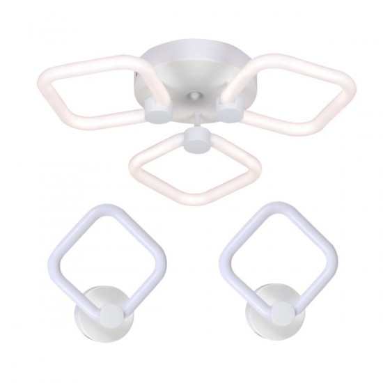 Комплект LED-освітлення G 2589: Пристельова люстра 42W + 2 Світильники 14W фото № 1