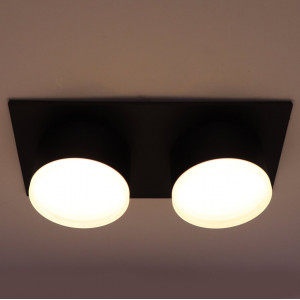 Світильник точковий Sirius PRD S 3626S-2 BK на 2 лампочки