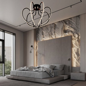 Люстра світлодіодна виробництво Sirius LED 0005 чорна