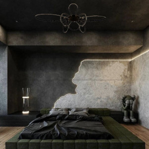 Люстра світлодіодна виробництво Sirius LED 0025 чорна