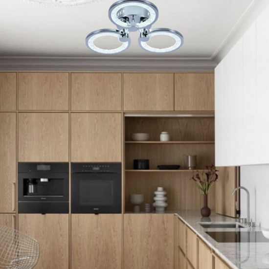 Люстра світлодіодна акрілова Sirius LI8878/3B CR (60W)  фото № 5