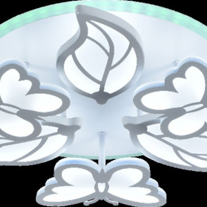 Люстра світлодіодна акрілова Sirius MX10019/3+3 WH (RGB)