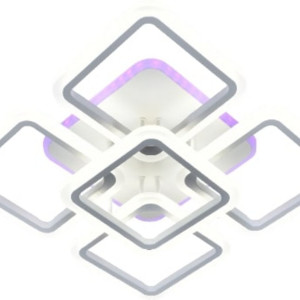 Люстра світлодіодна акрілова Sirius LI8822/4+1 WH (RGB) 131W+10W