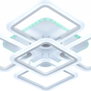 Люстра світлодіодна акрілова Sirius LI8822/4+1 WH (RGB) 131W+10W