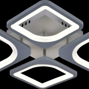 Люстра світлодіодна акрілова Sirius MX10005/2+2 (Сірий)